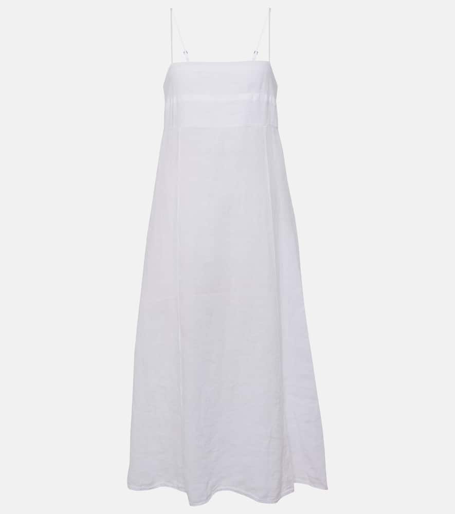 Stephie linen midi dress