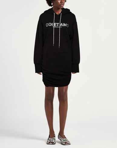 Woman Mini dress Black Size L Cotton