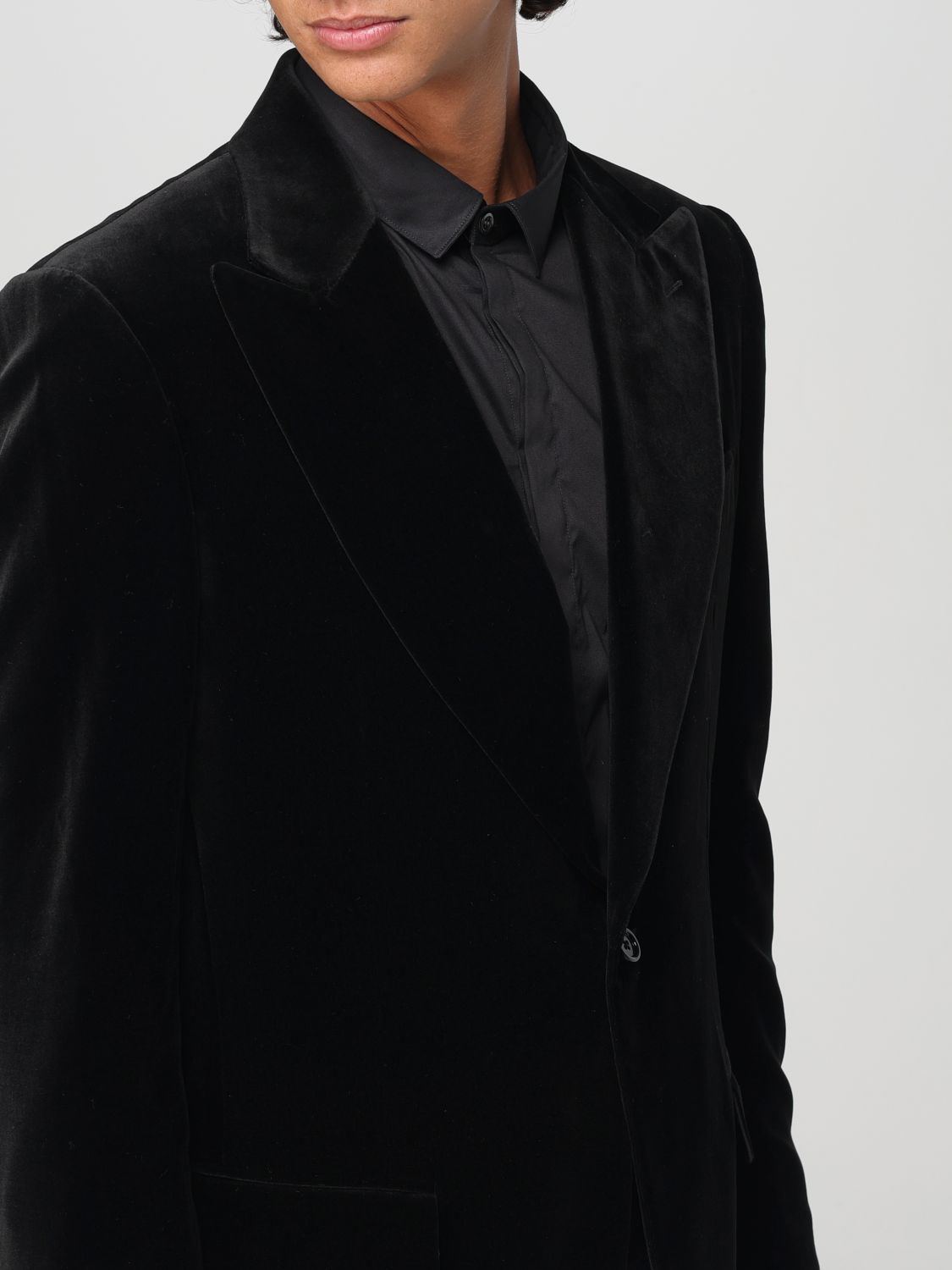 Velour blazer - Brown