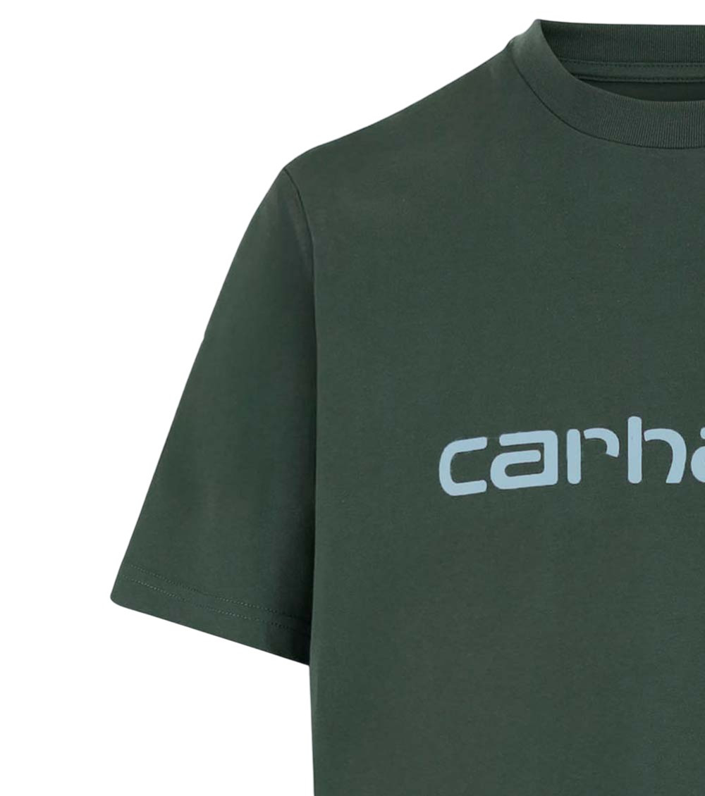 Dark Green Logo Crew Neck T-Shirt