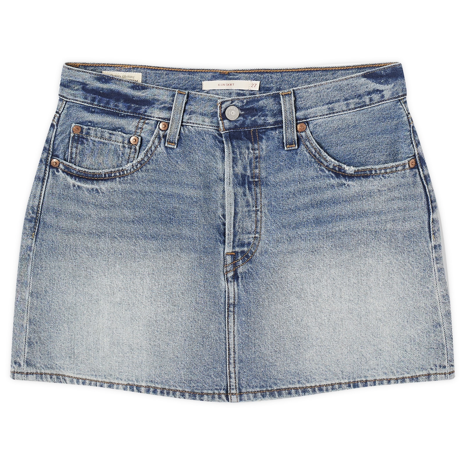 Women's Denim Mini Skirt in Blue