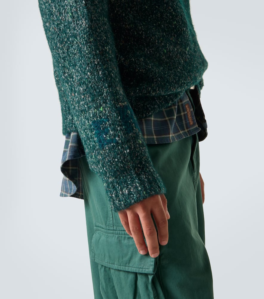Alpaca, wool, and cotton-blend sweater