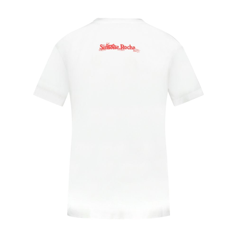 Hare Illustration T-Shirt — White
