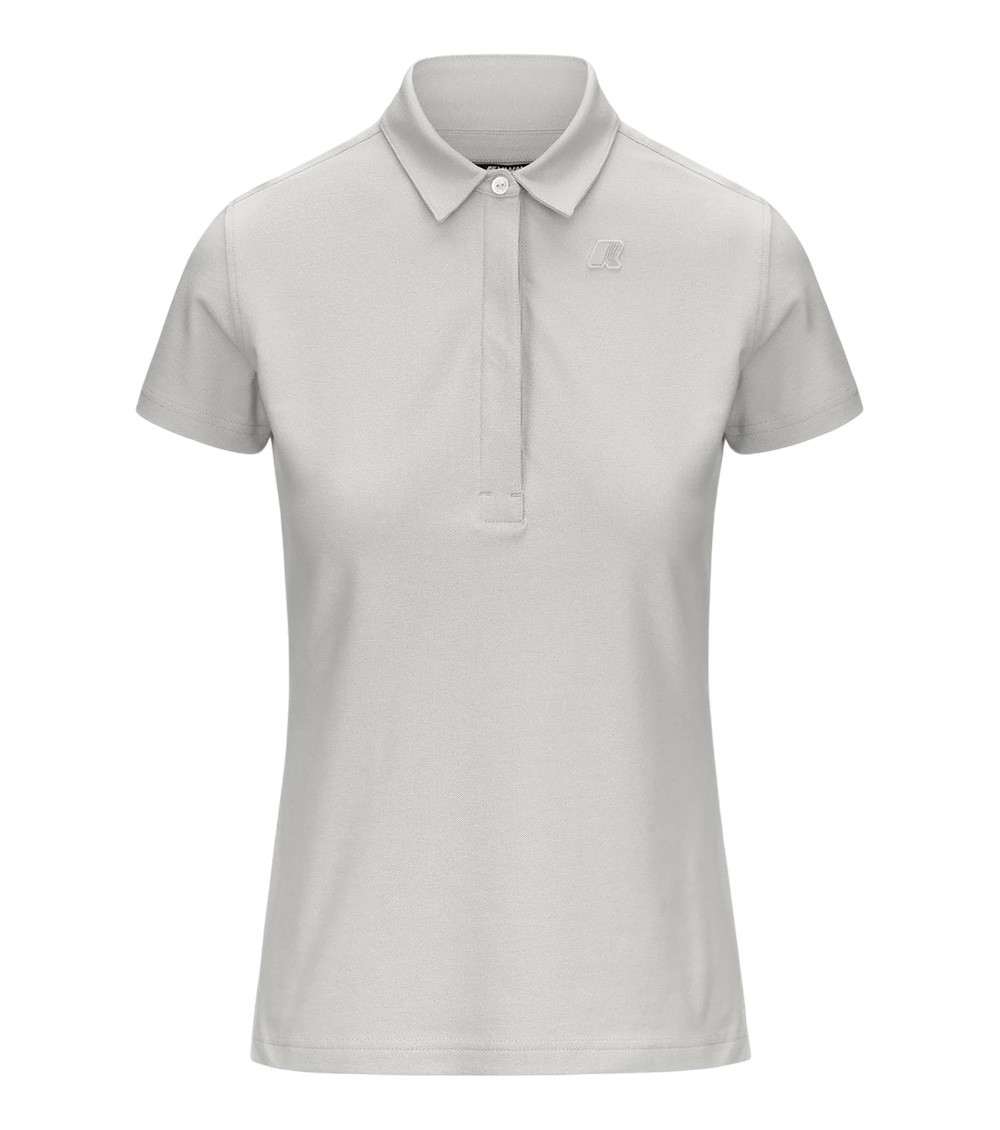 White Solid Shirt Collar Polo
