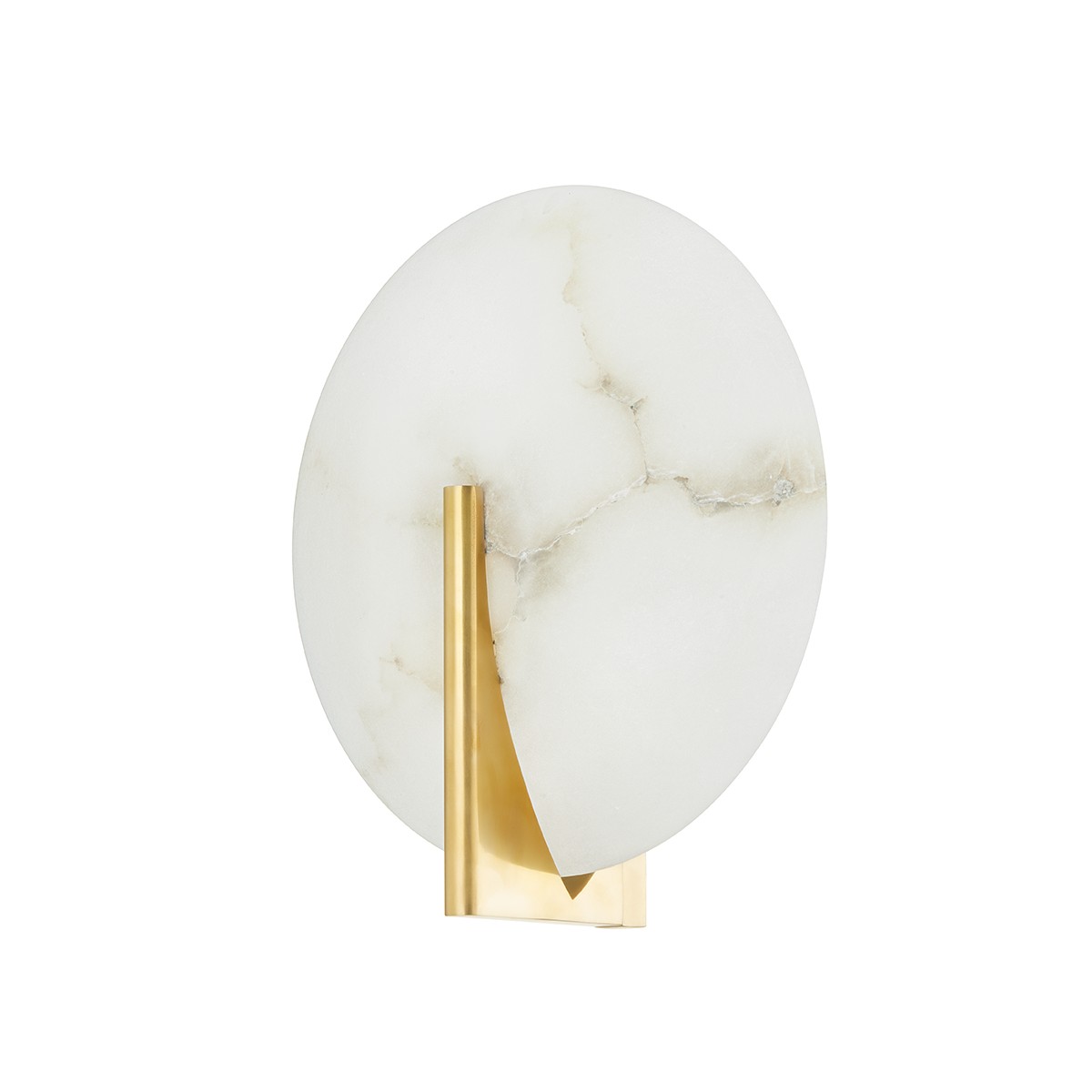 Vintage Brass LED Wall Sconce from the Asteria Collection