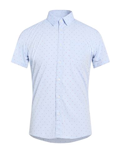 Man Shirt Azure Size M Cotton