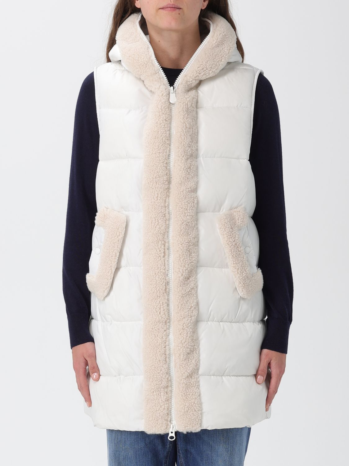 Jacket Woman color Yellow Cream
