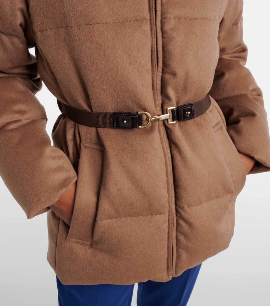 The Cube Corona camel hair puffer jacket