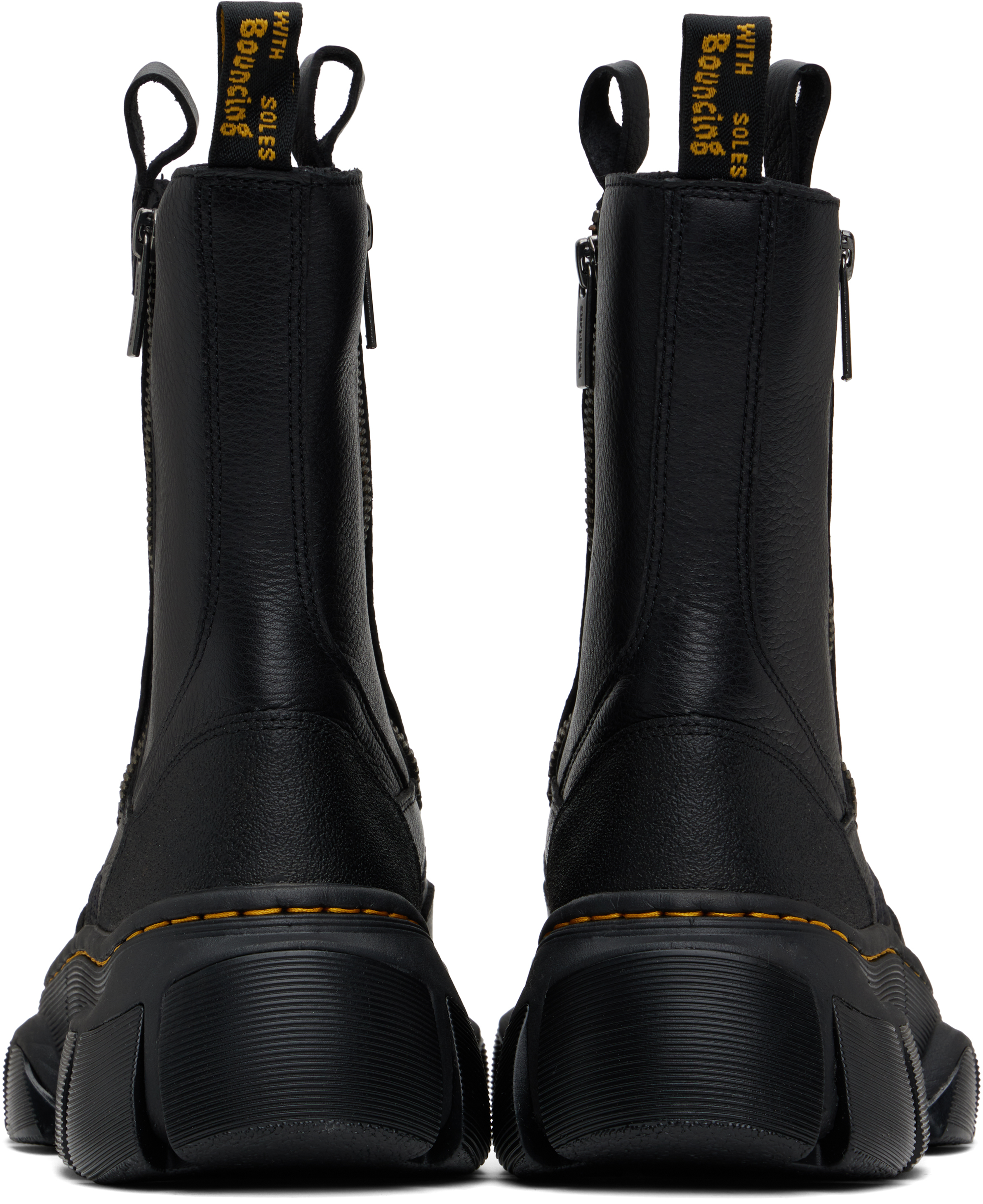 Dr. Martens Black DMXL Rigger Leather Boots