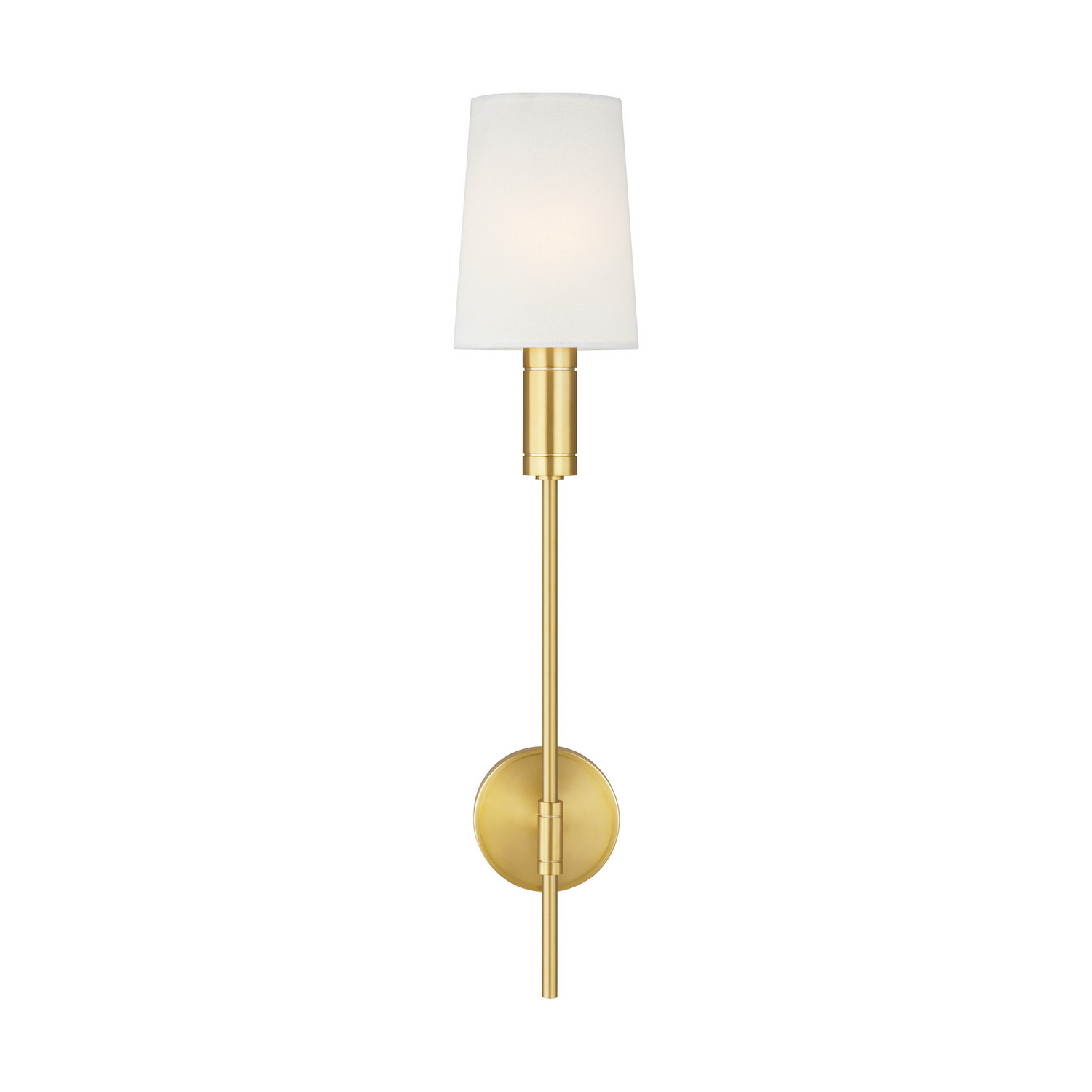 Visual Comfort Studio Beckham Modern Wall Sconce in Burnished Brass by Thomas O'Brien