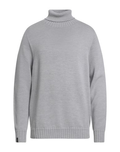 Man Turtleneck Light grey Size 44 Merino Wool