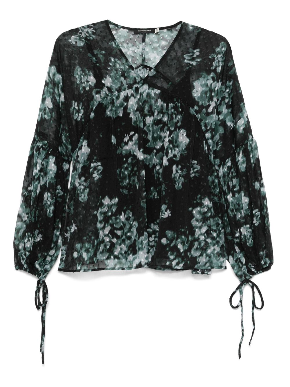 Scotch & Soda Fil Coupe blouse - Black