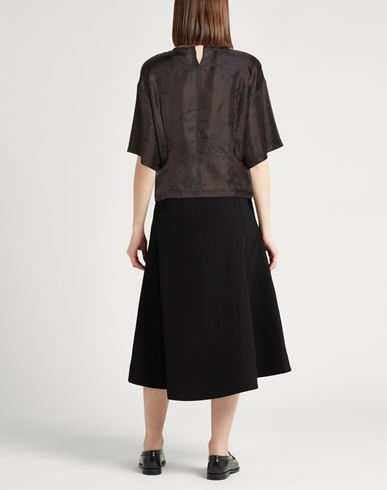 Woman Top Dark brown Size 8 Silk