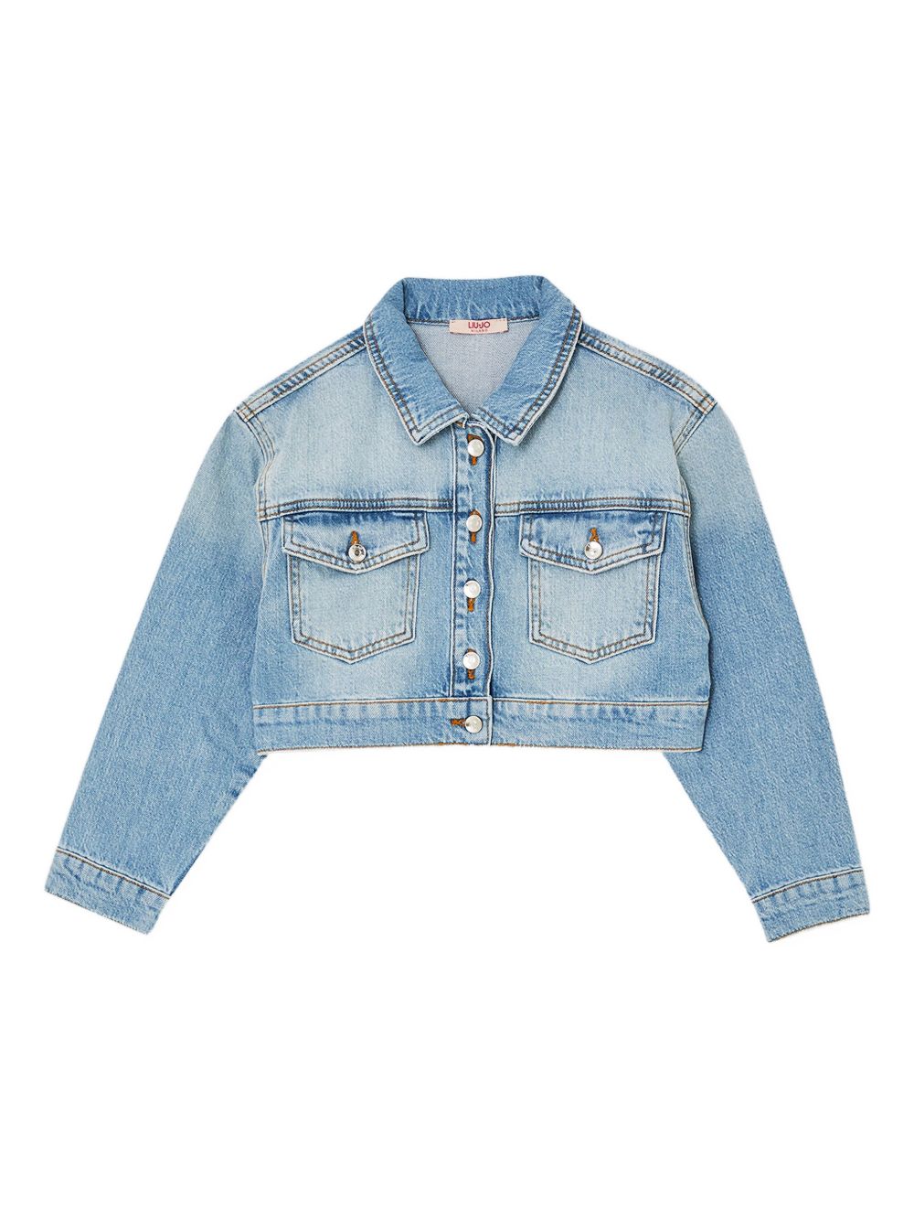 Denim cropped jacket - Blue
