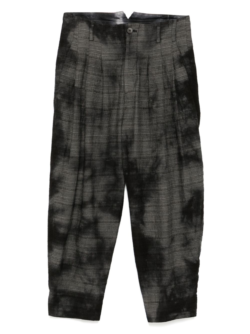 CALMLENCE triple pleated tapered trousers - Grey