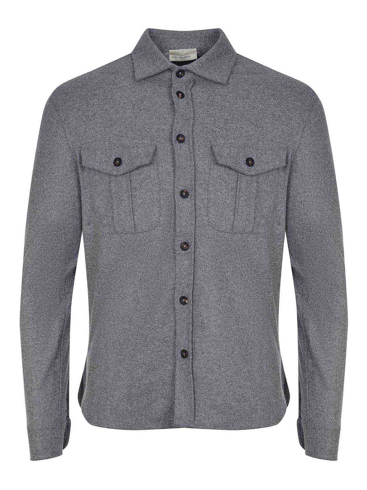 Shirt Made Of Wool And Cashmere Blend