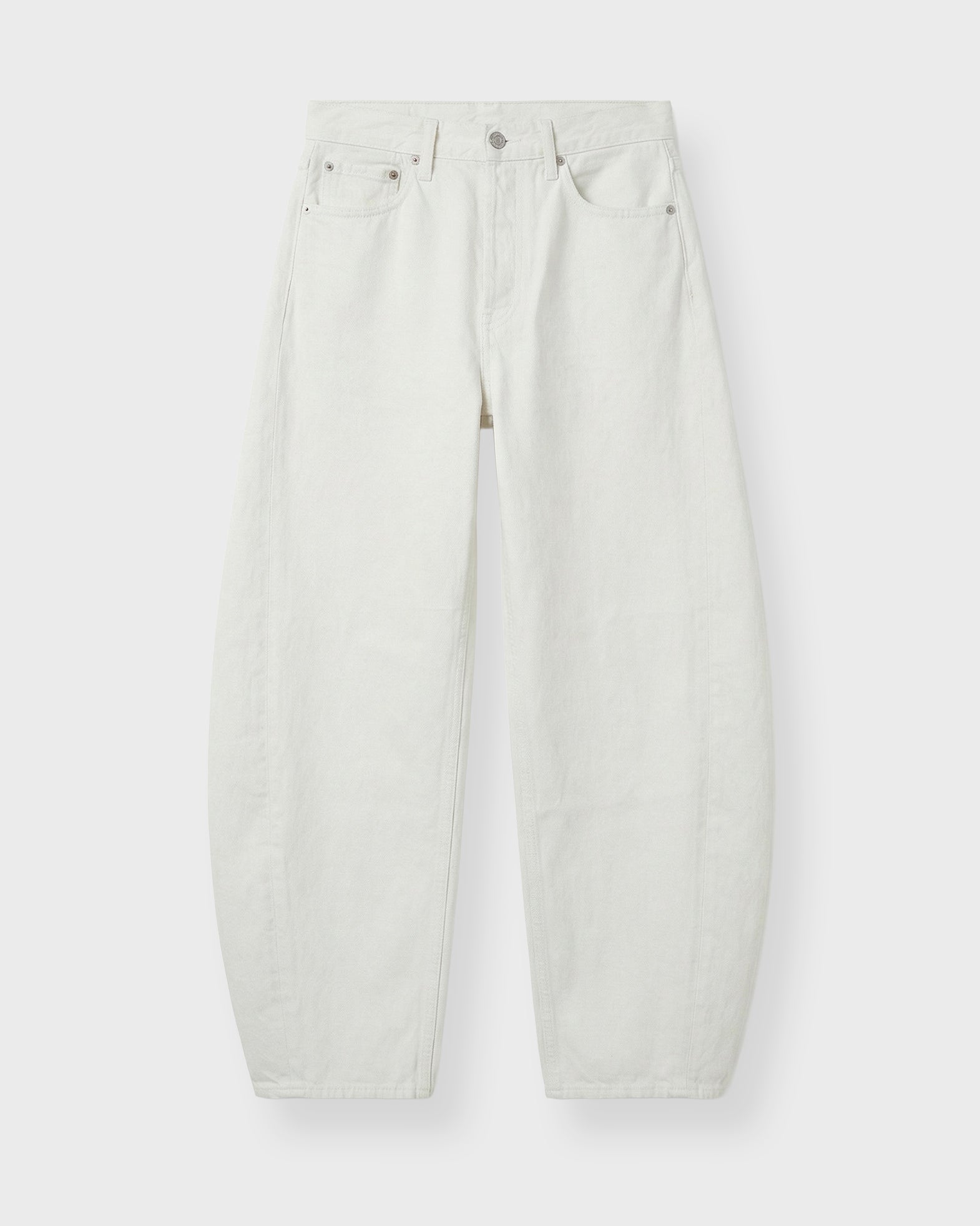 Agolde Jeans Luna Pieced H/R CRV Taper White Chalk
