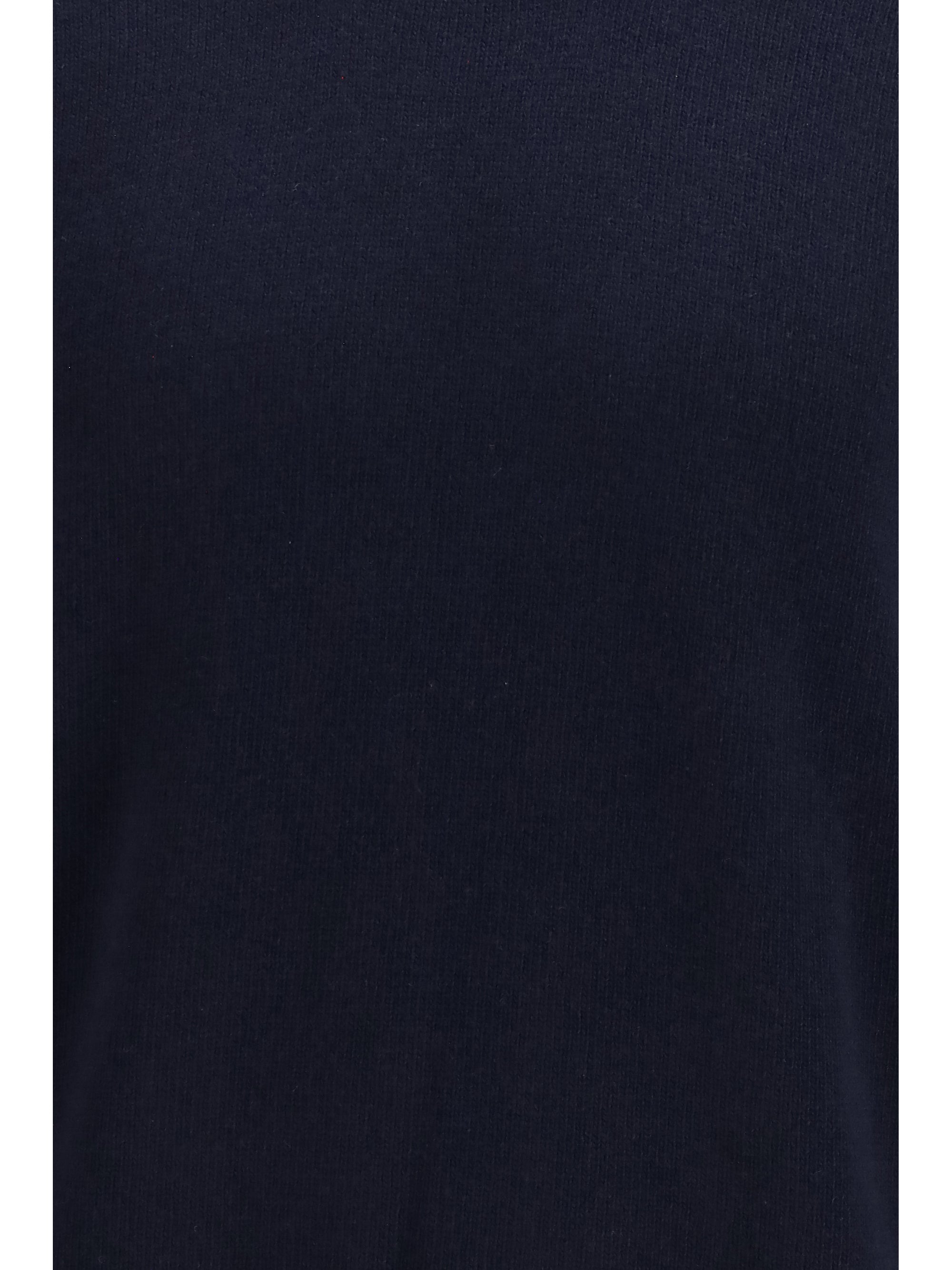 Fleece Wool Crewneck Sweater — Navy