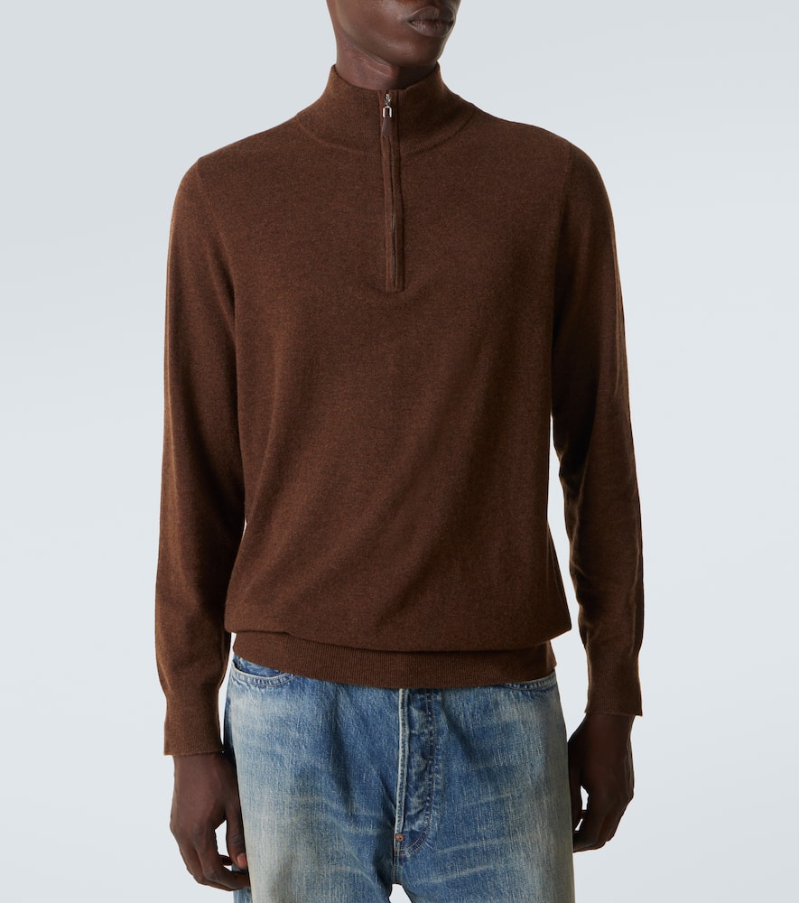 Mr Fenchurch cashmere half-zip sweater