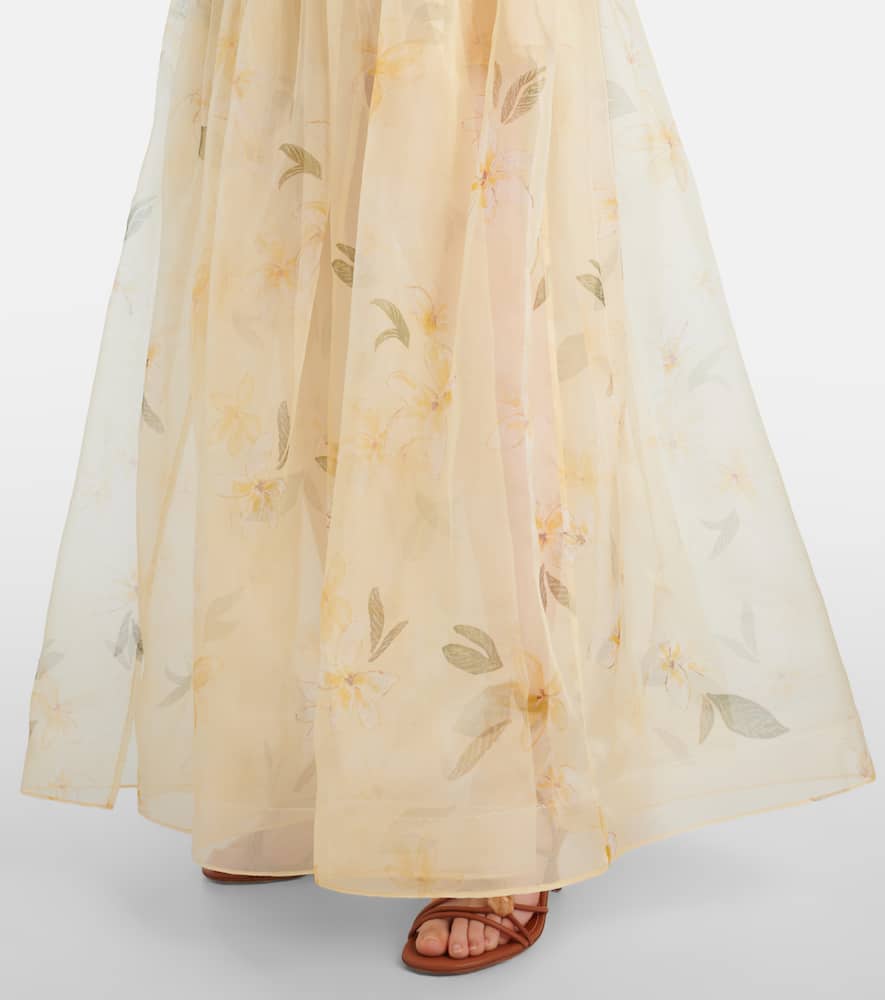Balance ruffled silk organza maxi dress