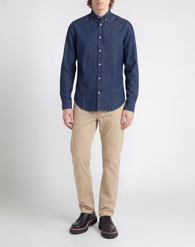 Man Denim shirt Blue Size XS Organic cotton