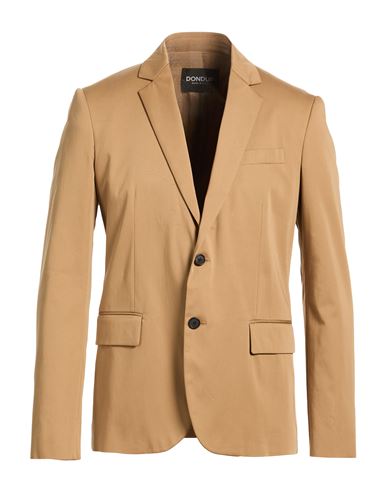 Man Blazer Camel Size 38 Cotton, Silk, Elastane