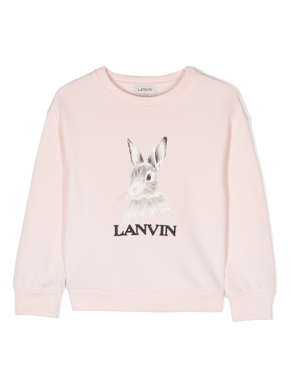 Graphic-print cotton sweatshirt - Pink