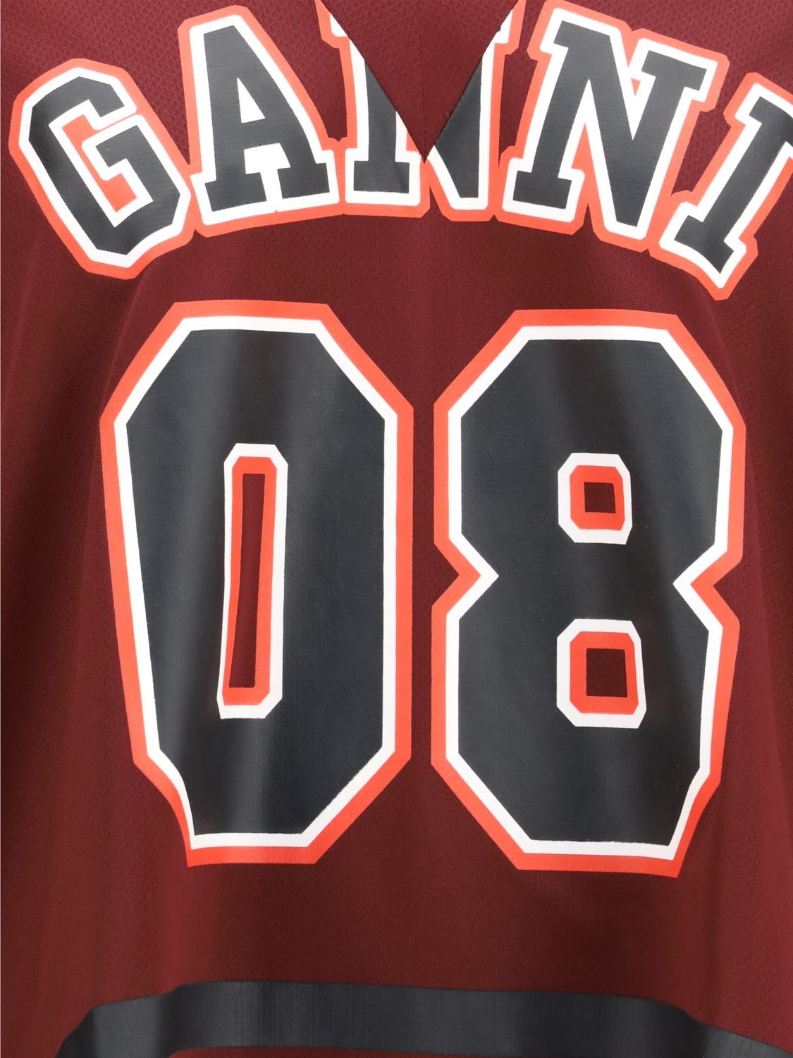 Long-Sleeved V-Neck Polyester T-Shirt with Logo