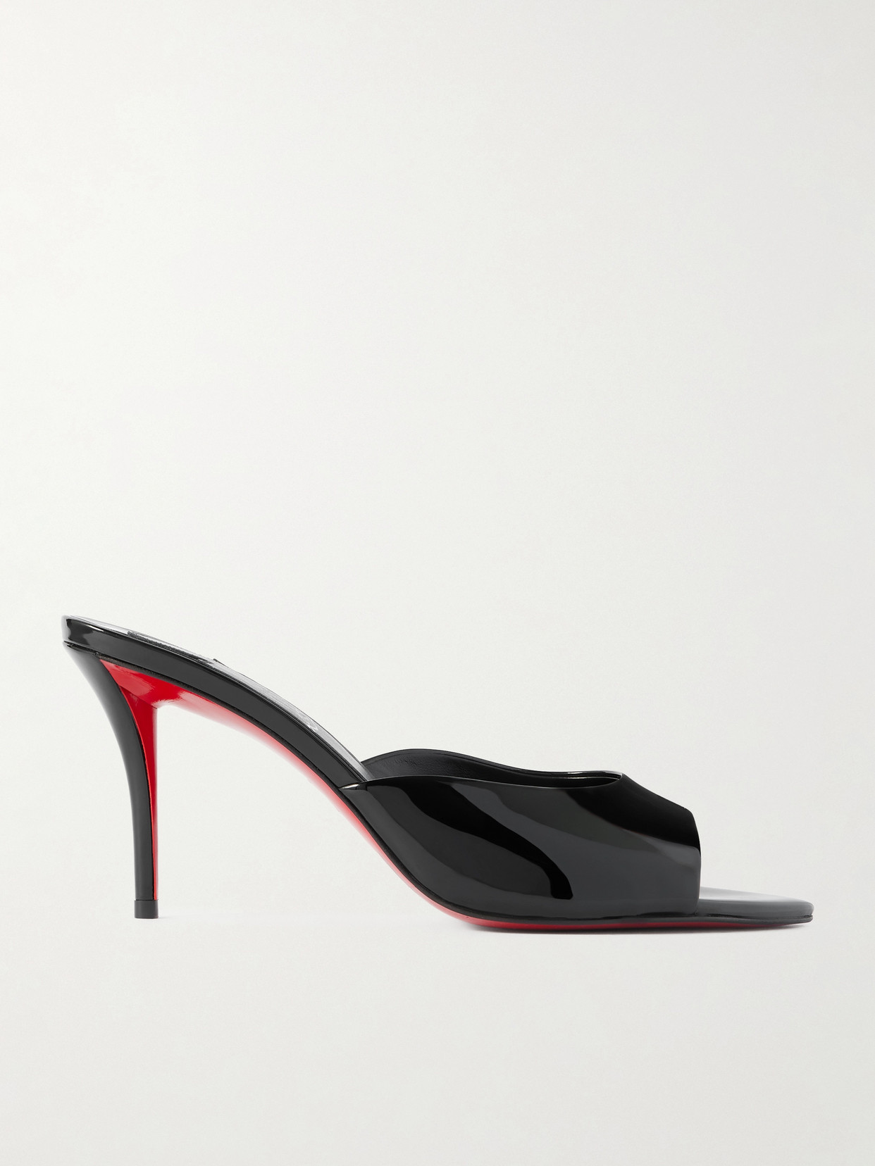 Miss Z 80 Patent-leather Mules - Black