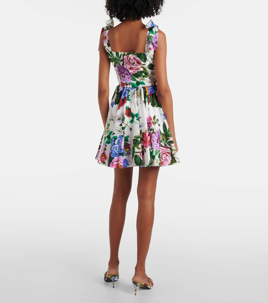 Floral cotton minidress