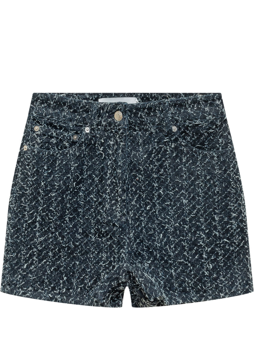 Blue Printed Shorts