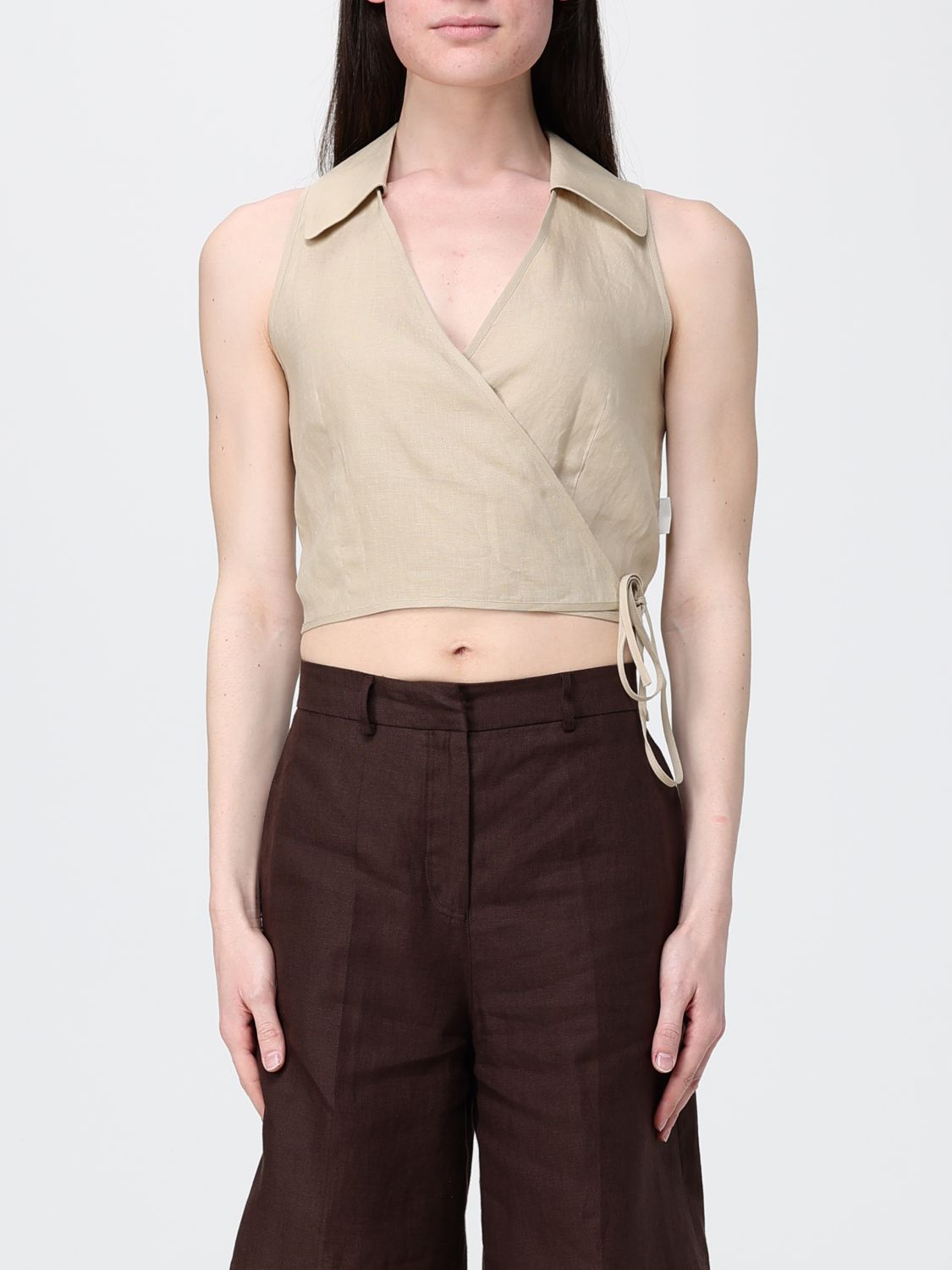 Top Woman color Beige