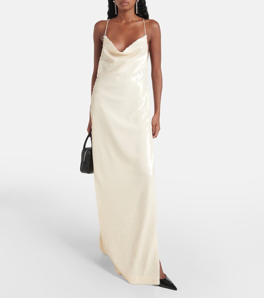 Magda Butrym Sequined open-back gown