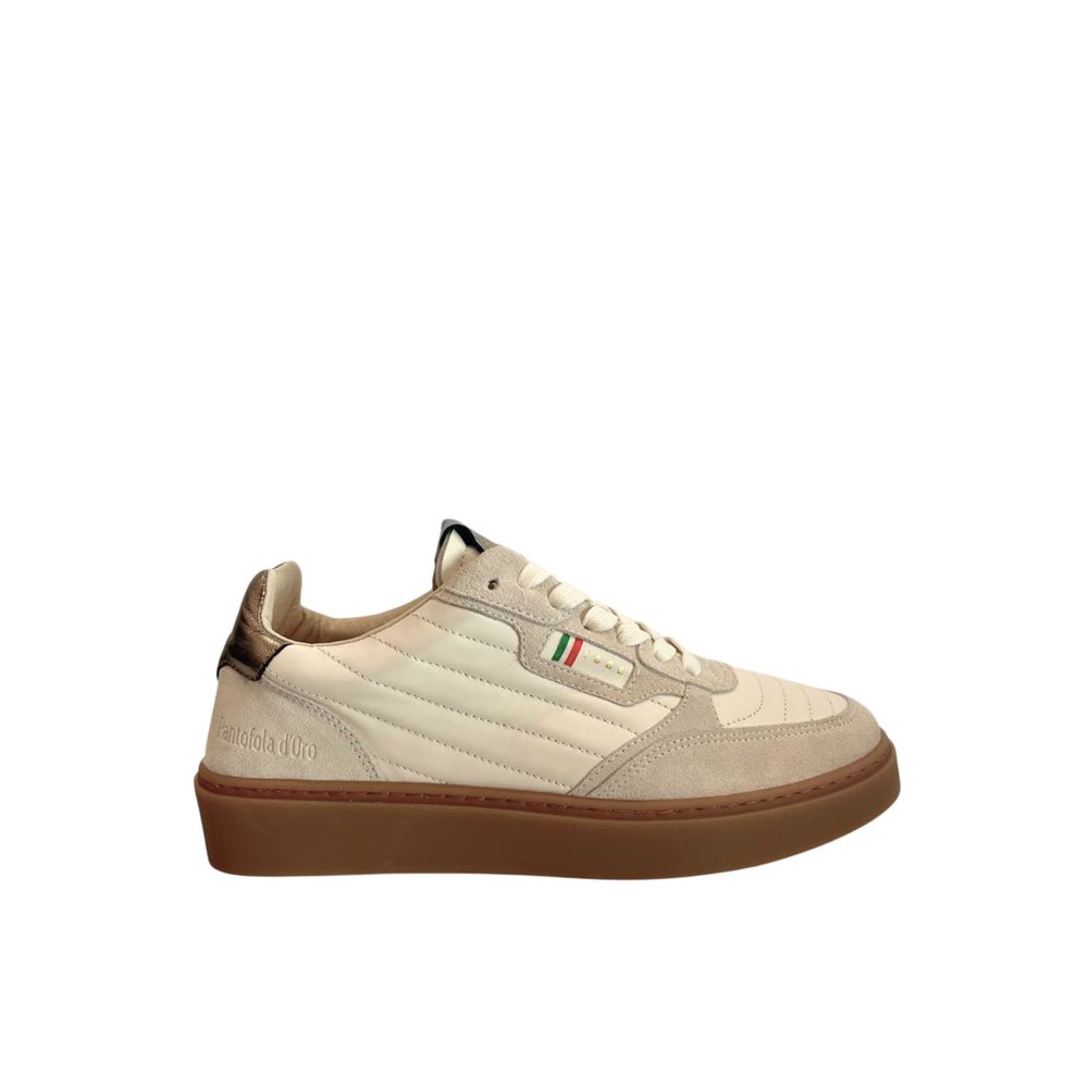Pantofola D'Oro Beige Suede Mens Men's Sneaker
