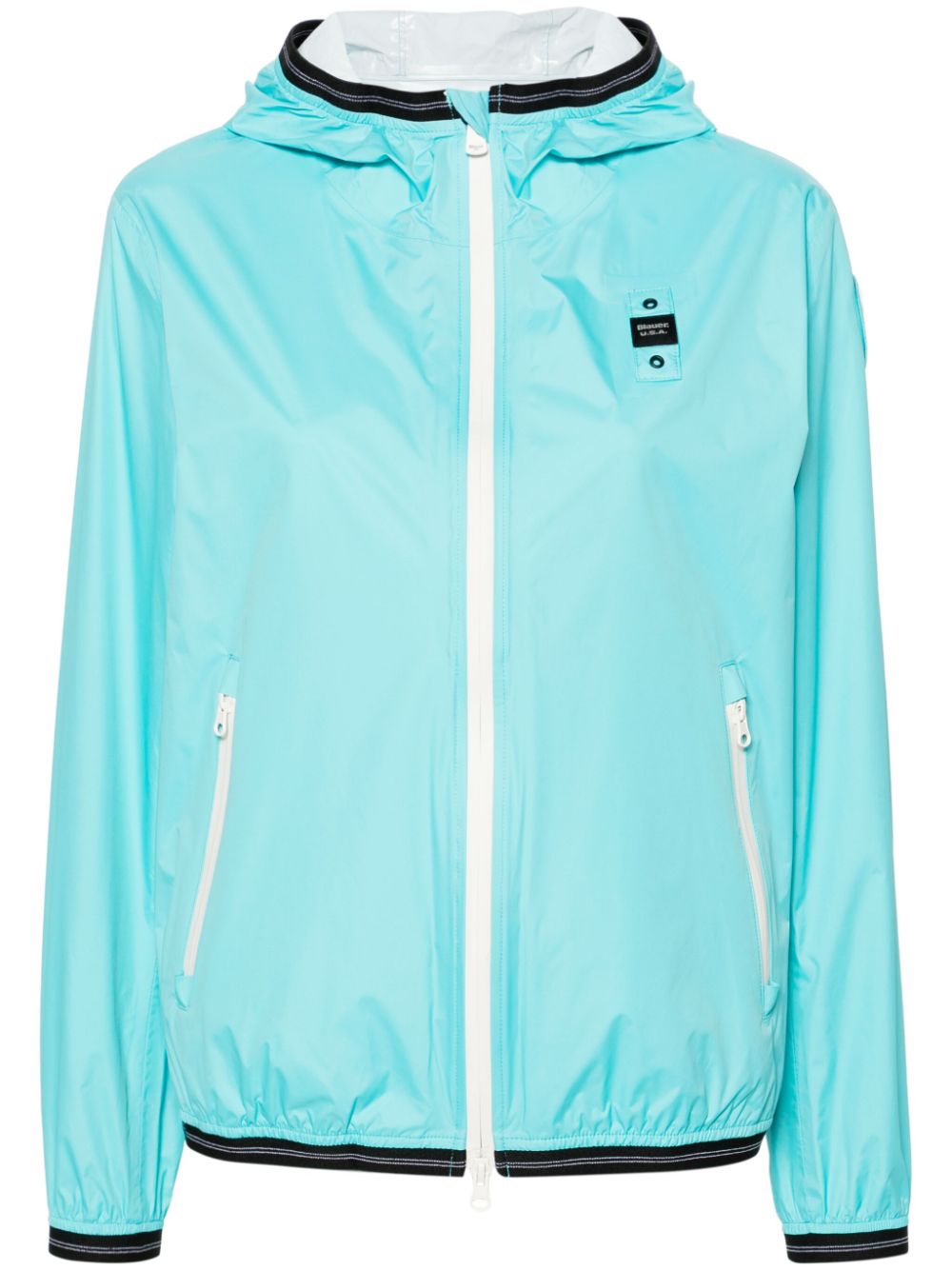 Lightweight hooded jacket - Blue