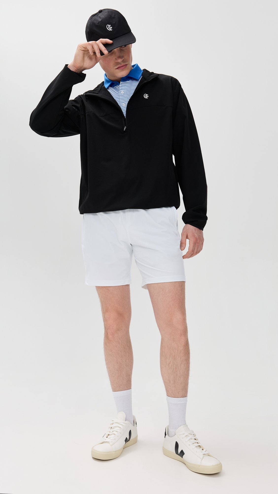 Redvanly Byron Tennis Shorts 7 Bright White