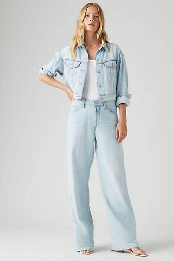 XL Straight Linen+ Denim Jeans