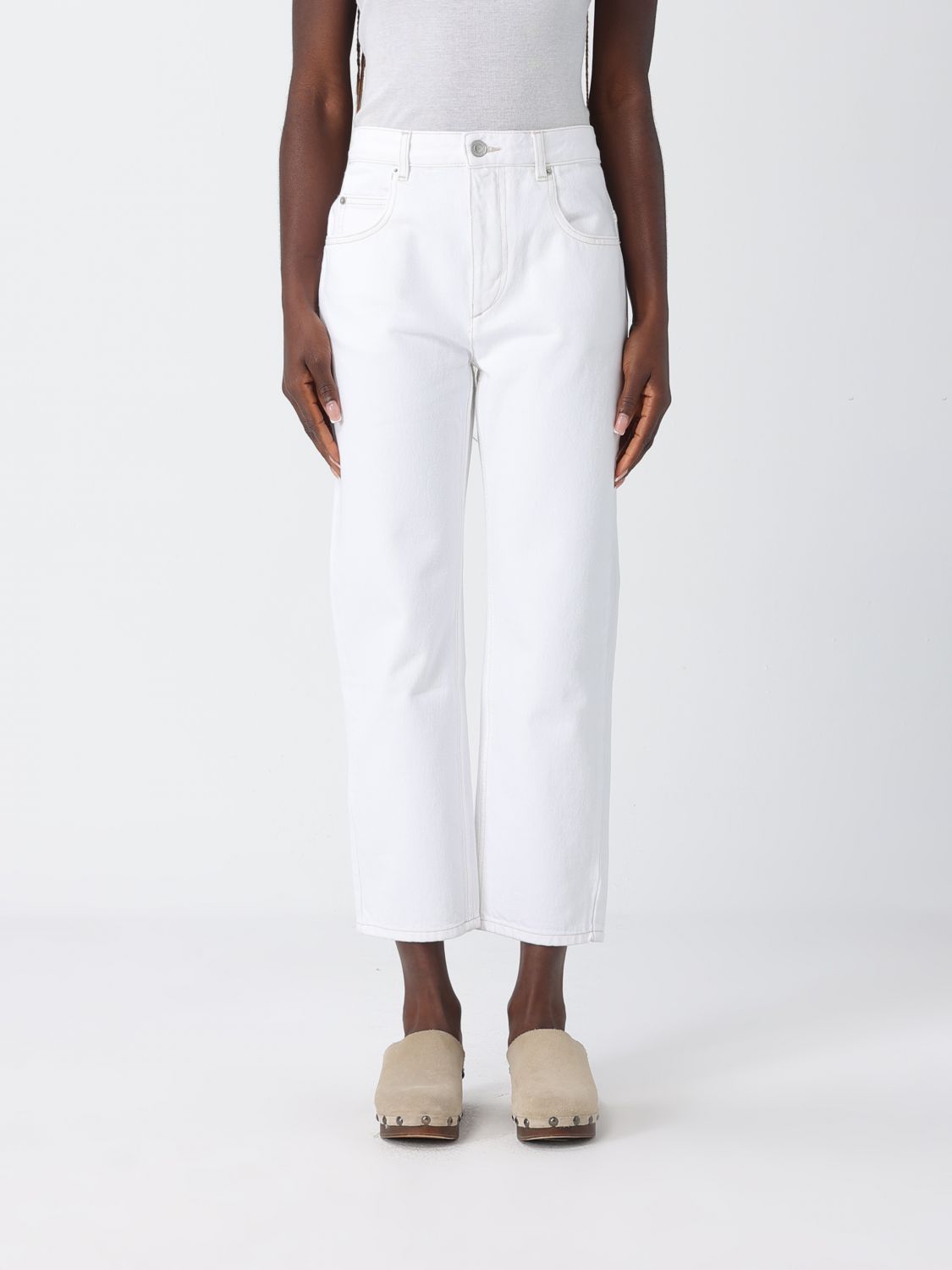 Jeans Woman color White