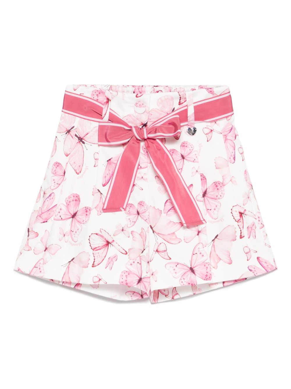 Butterfly-print shorts - White