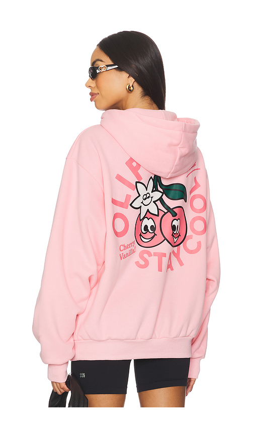 Stay Cool x OLIPOP Cherry Vanilla Hoodie in Pink. S. Also in L, M, XL/1X