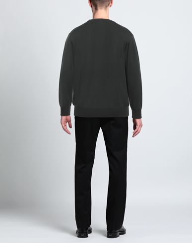 Alpha Studio Man Sweater Dark green Size 36 Merino Wool