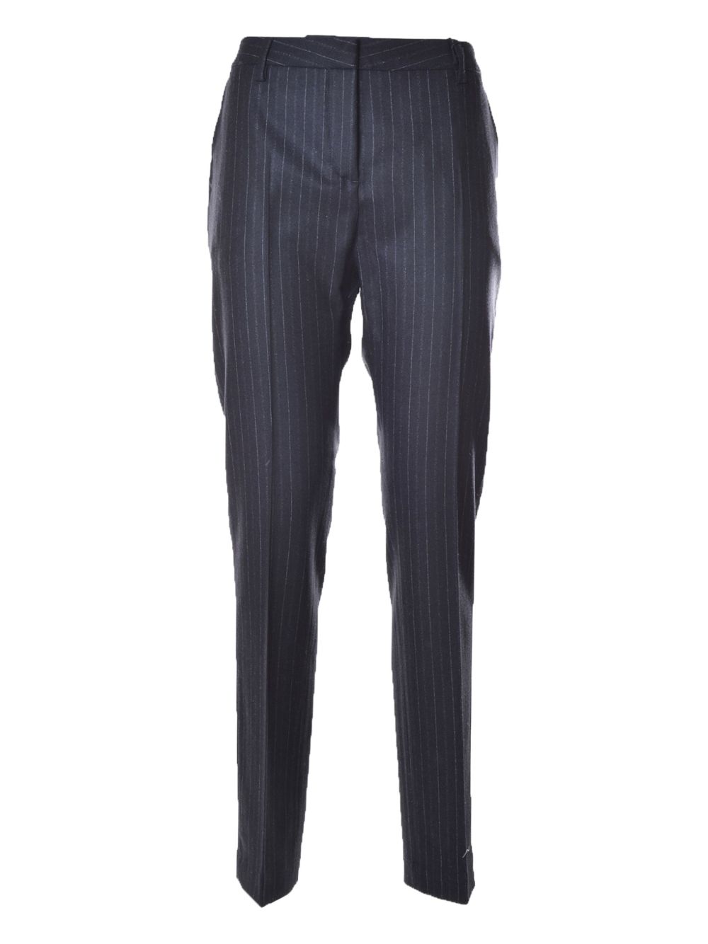 Pinstripe tailored trousers - Blue