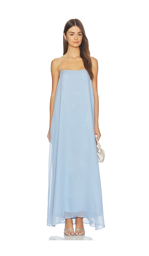Bondi Born Capri Silk Cami Dress in Blue. 0. Also