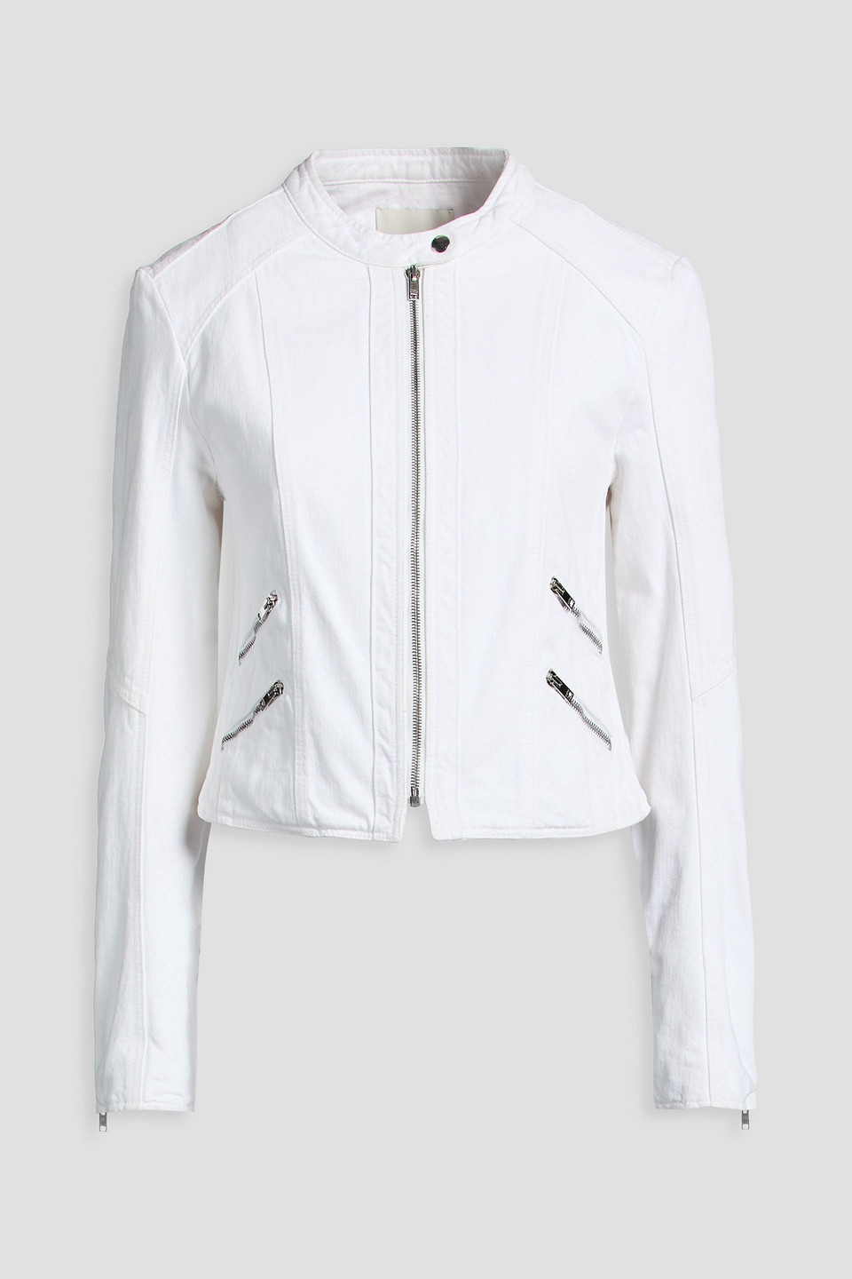 Leys cropped denim jacket - White - 36