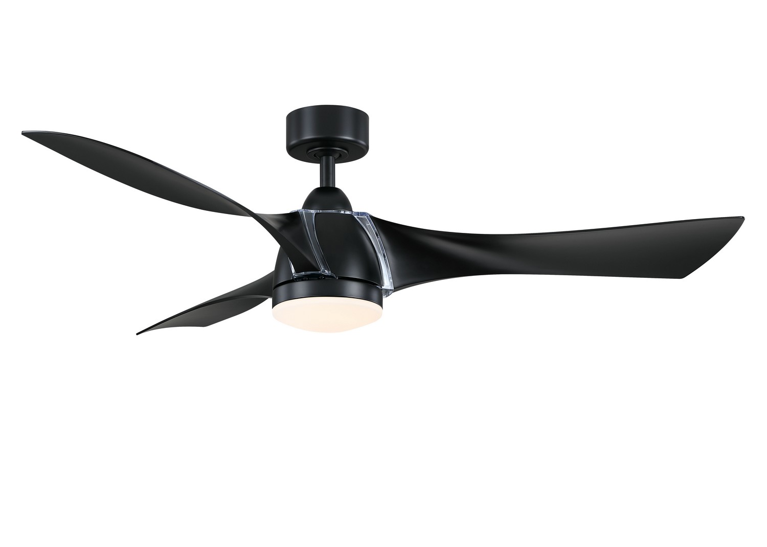 Black 56"Ceiling Fan from the Klear Collection