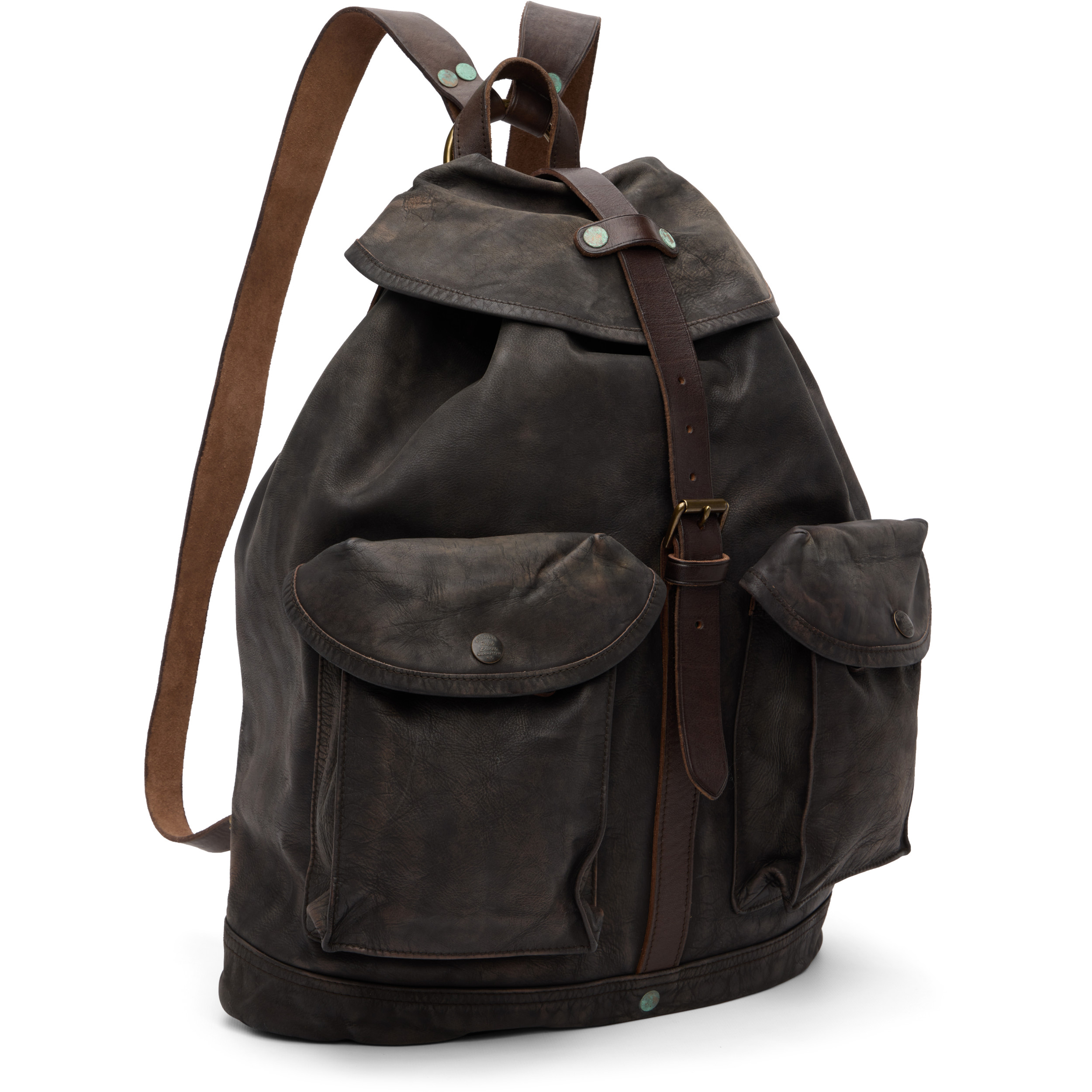 Brown Leather Rucksack Backpack