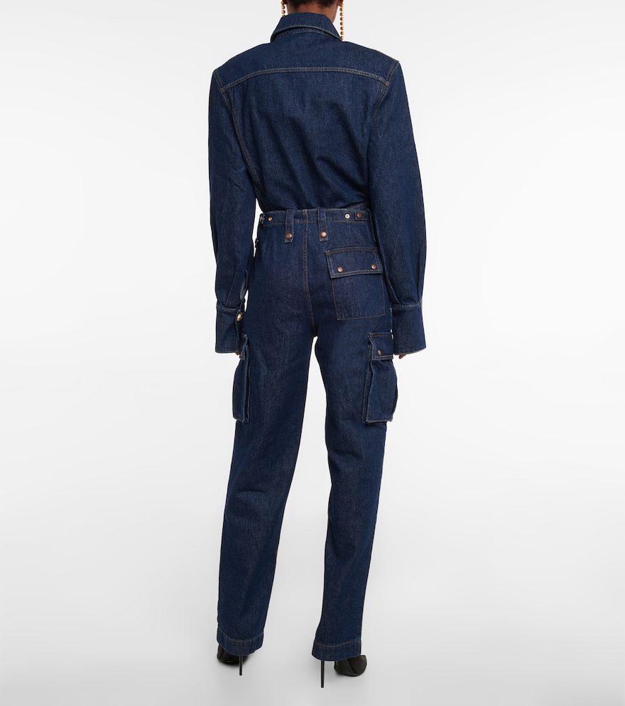 Mid-rise straight jeans