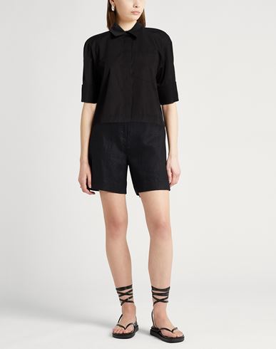 Woman Shirt Black Size 6 Cotton