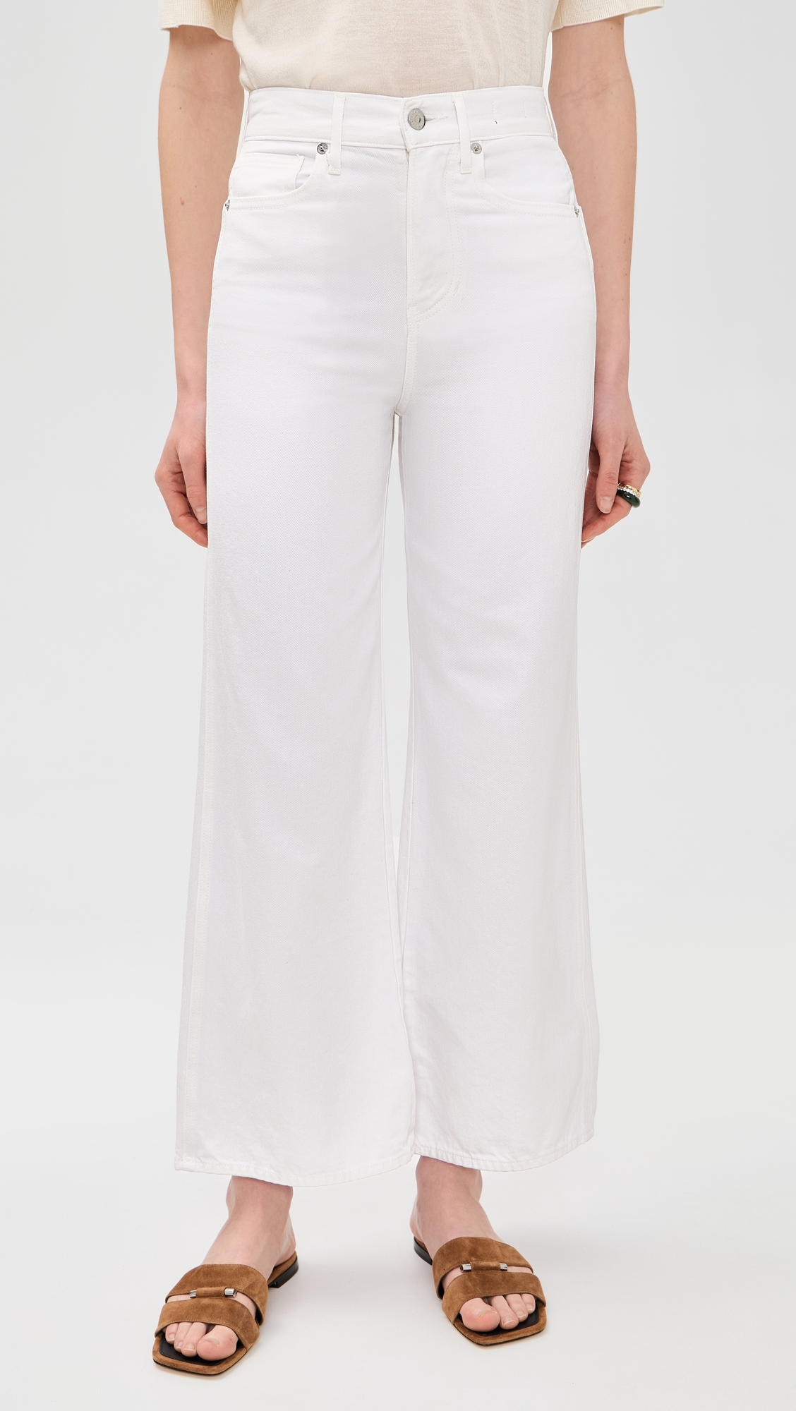 Taylor Cropped Jeans White