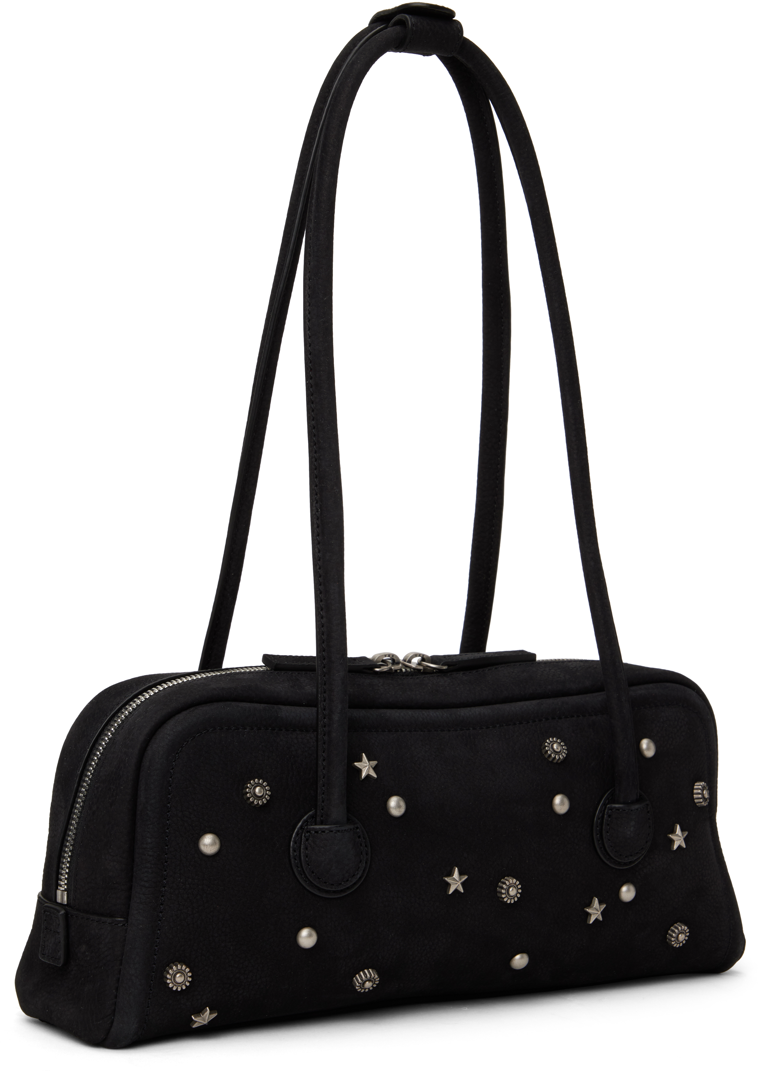 MARGESHERWOOD Black Soft Baguette Bag